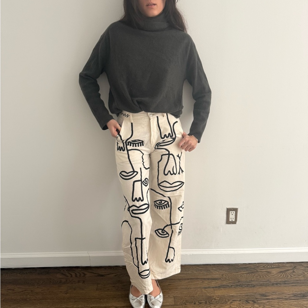 Maison Les Enerves Pants Siam - Ink